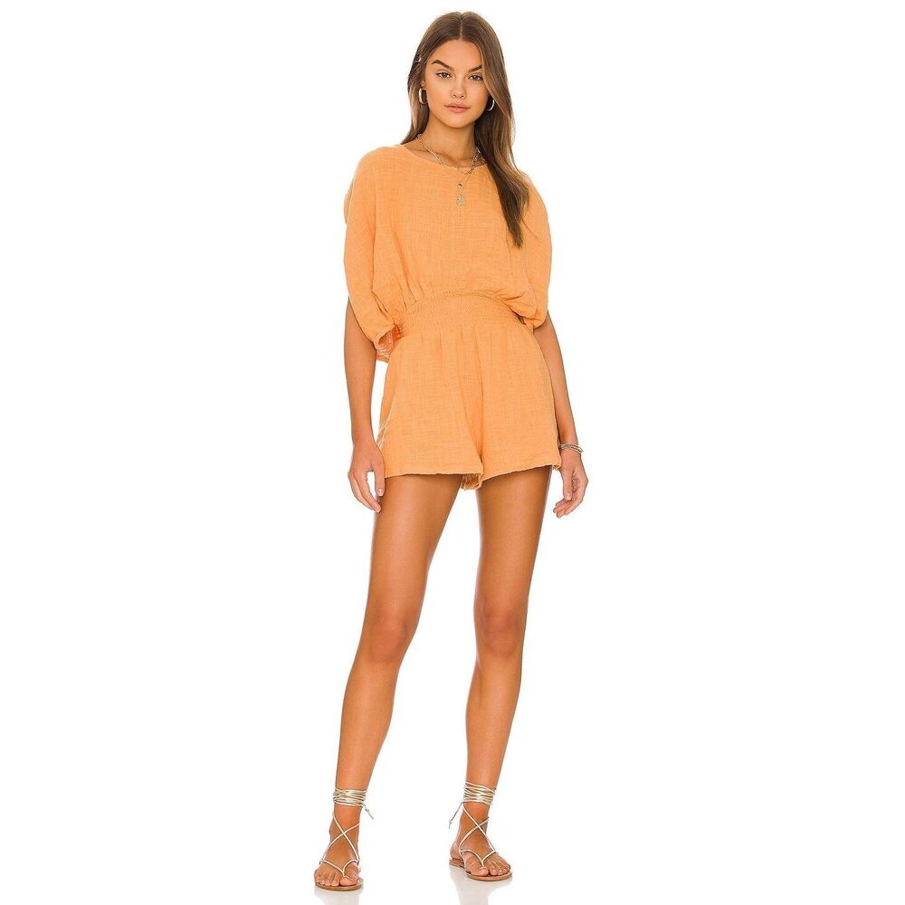 NEW Free People Pietro Romper in Suntan Size S REVOLVE MSRP $88